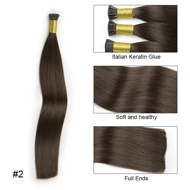 Straight ITip Human Hair Extension