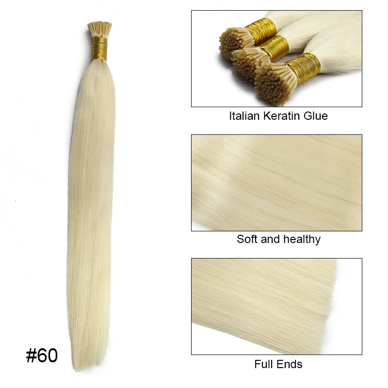 Straight ITip Human Hair Extension