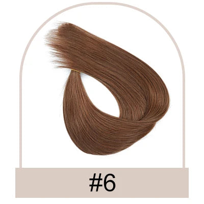 Straight Fishing Line Human Hair Extensions