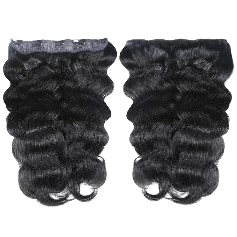 Body Wave Clip in Hair Extension Human