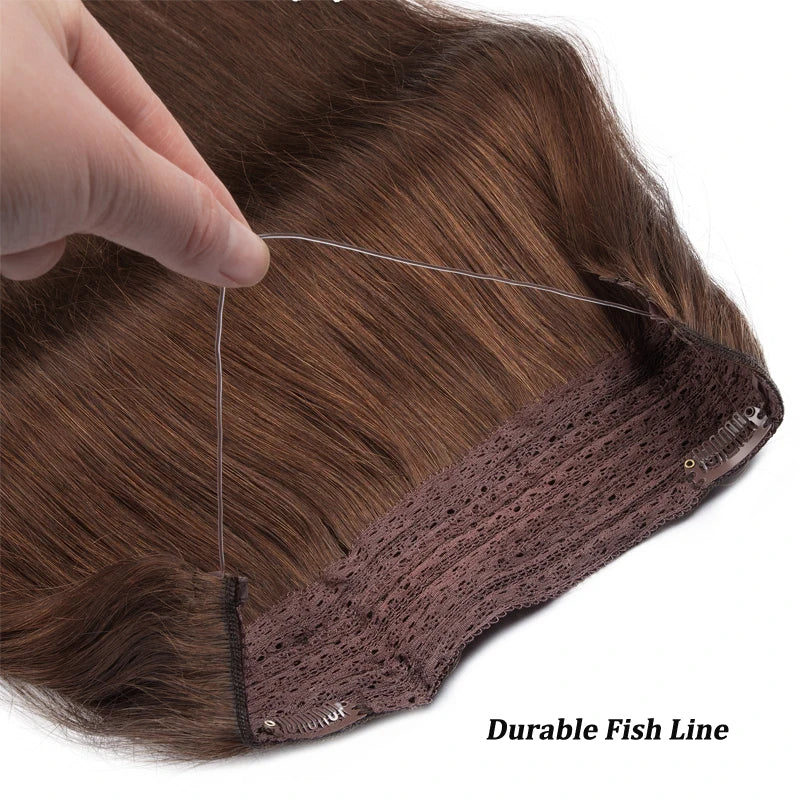 Straight Halo Human Hair Extension