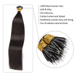Nano Rings 100% Natural Human Hair Extension