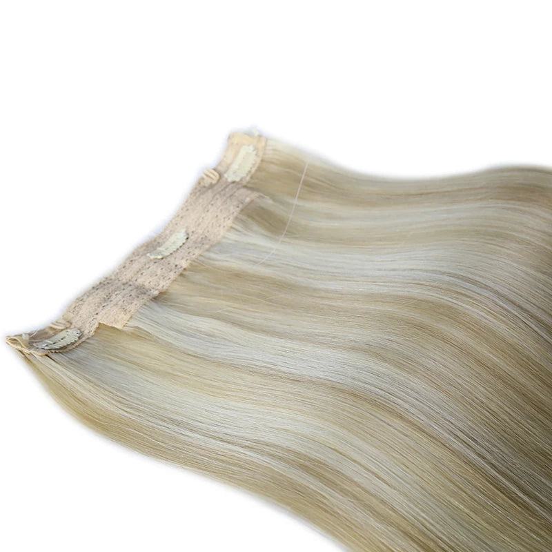 Straight Fishing Line Human Hair Extensions