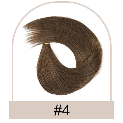 Straight Fishing Line Human Hair Extensions