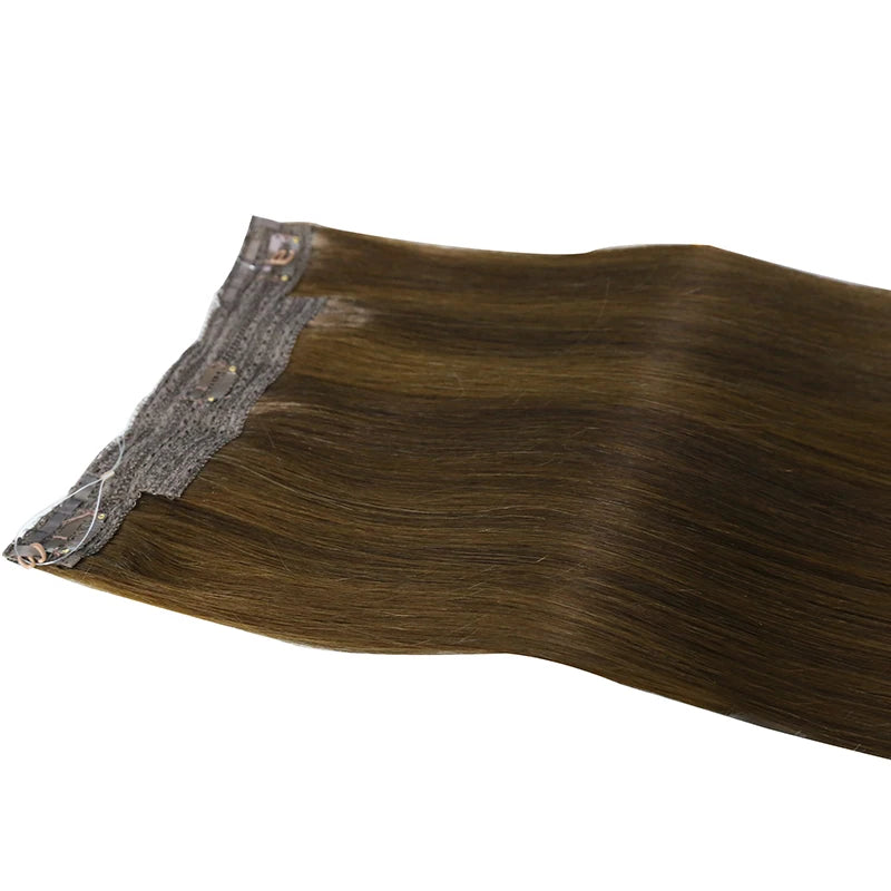 Straight Fishing Line Human Hair Extensions