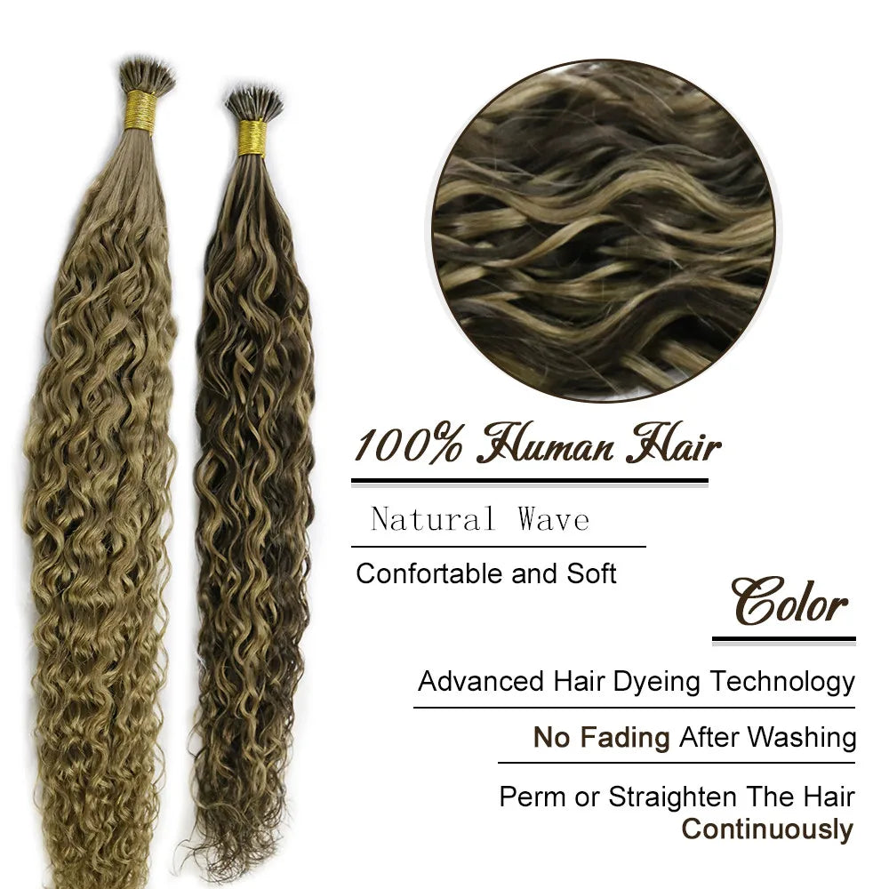Natural Wave Human Fusion Hair Extension