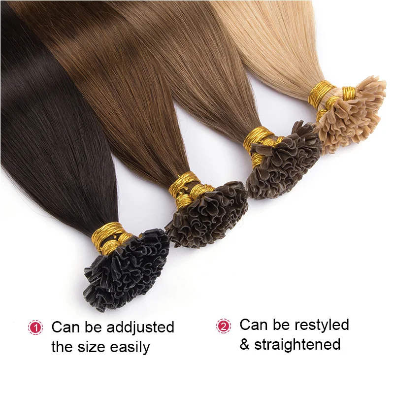 Human Fusion Hair Extensions U Tip
