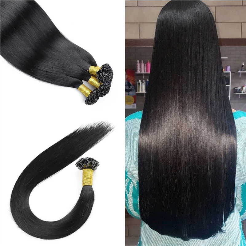 Straight Nail U Tip Fusion Human Hair Extension
