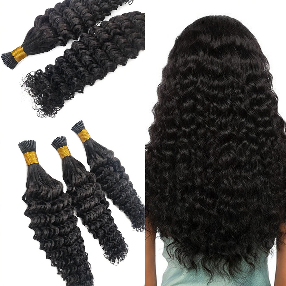 Tip Hair Deep Wave Human Hair Extension