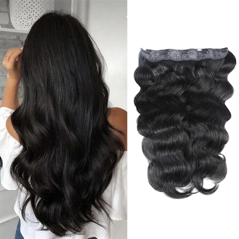 Body Wave Clip in Hair Extension Human