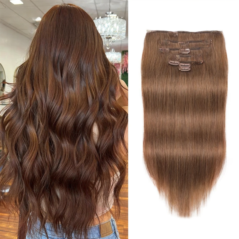 Natural Full Head Human Hair Extension